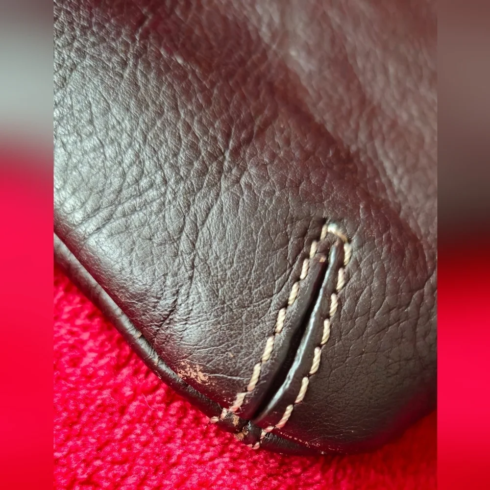 Tignanello Dark Brown Leather Crossbody Bag